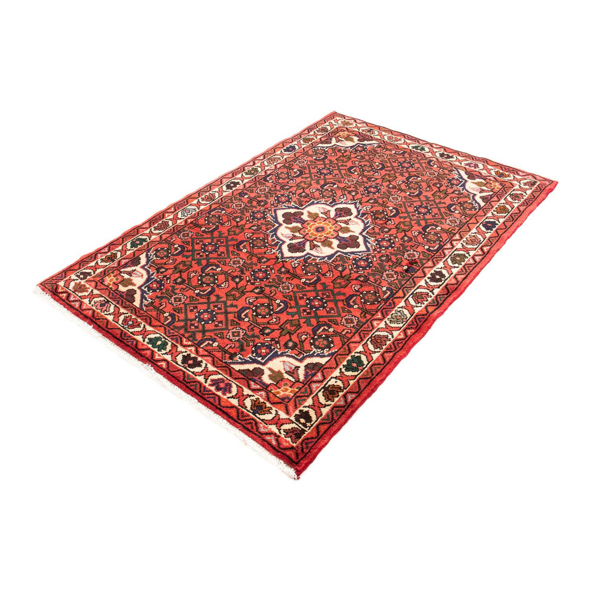 Tapis persan - Nomadic - 152 x 103 cm - rouge foncé