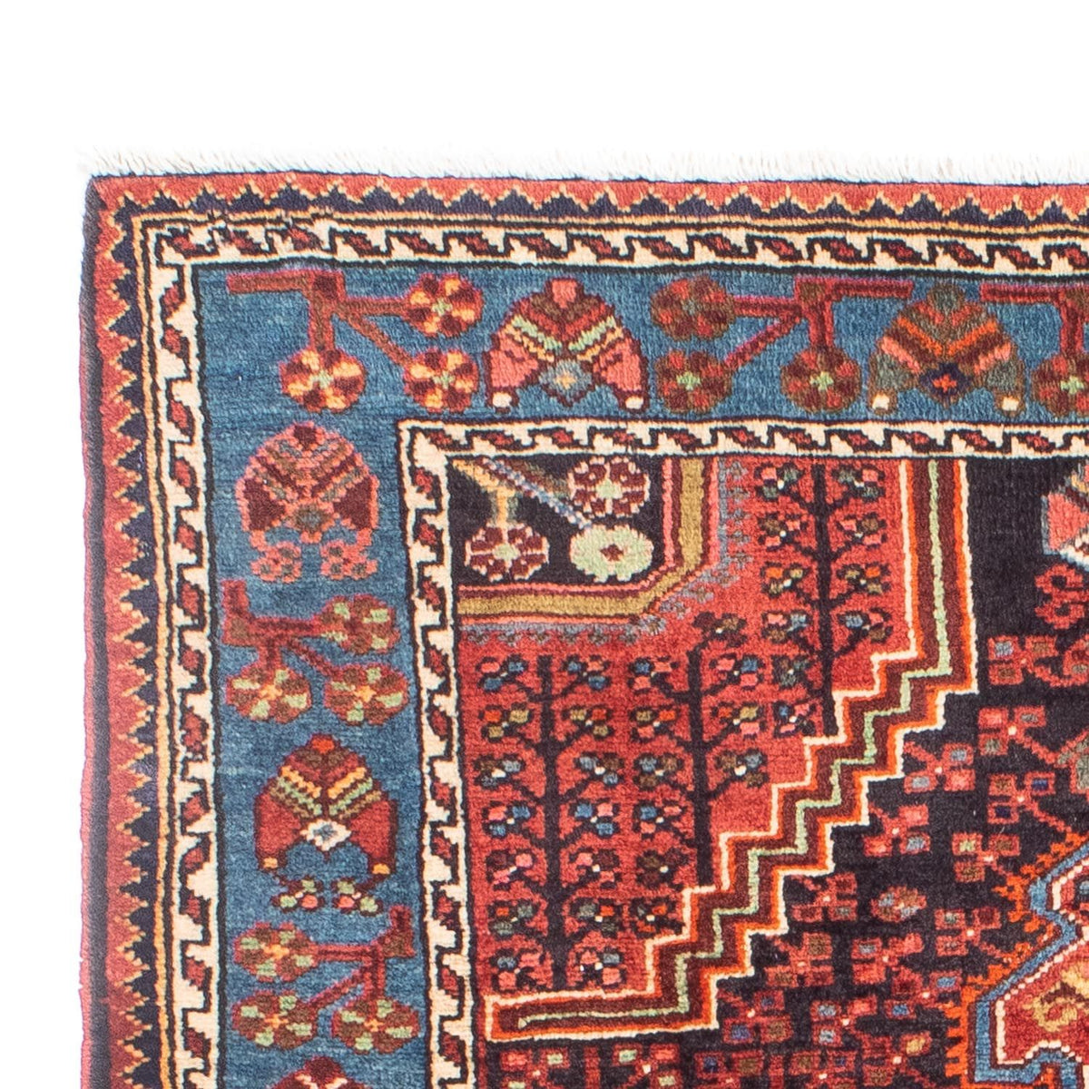 Tapis persan - Nomadic - 163 x 110 cm - rouge