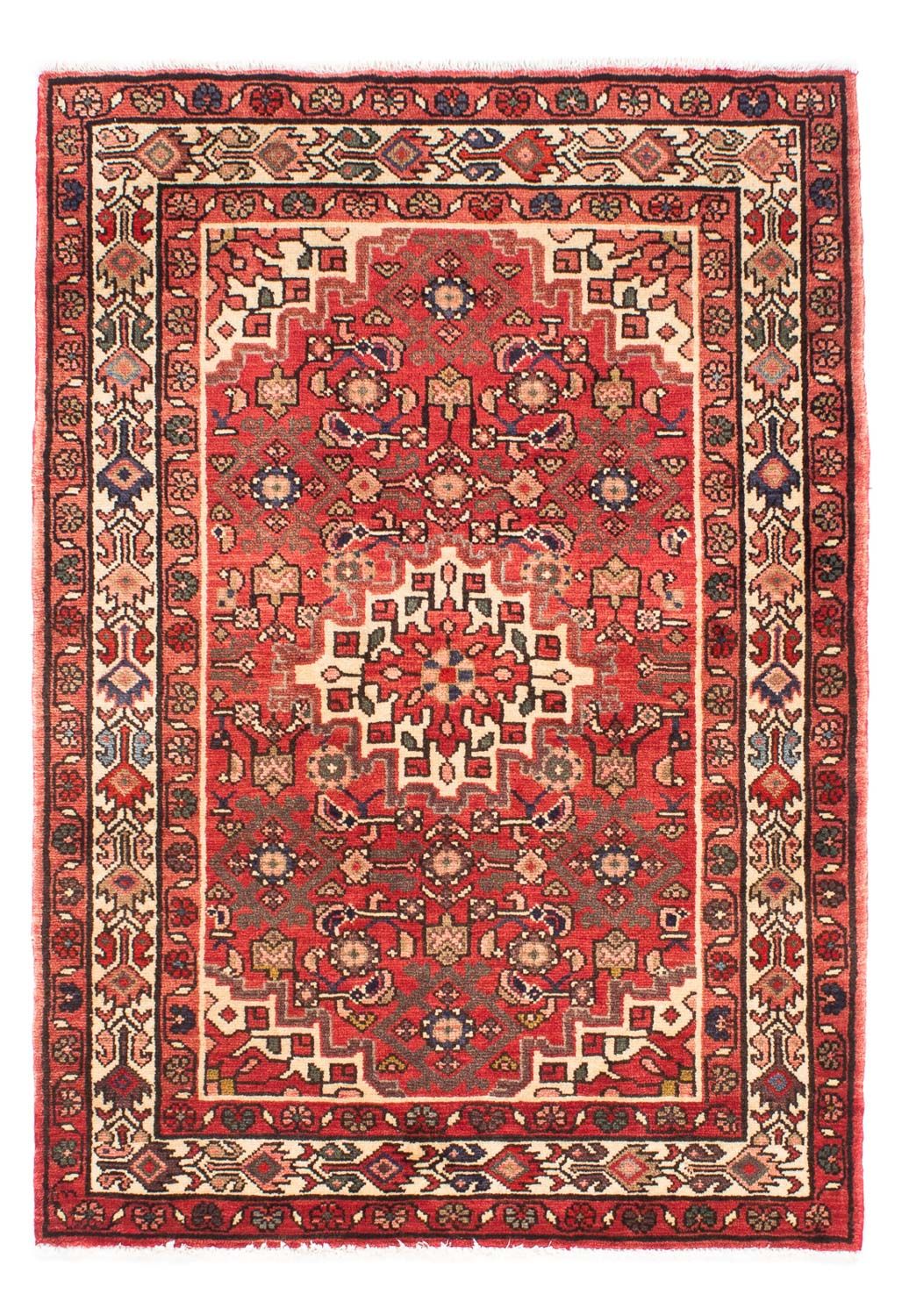 Tapis persan - Nomadic - 155 x 110 cm - rouge