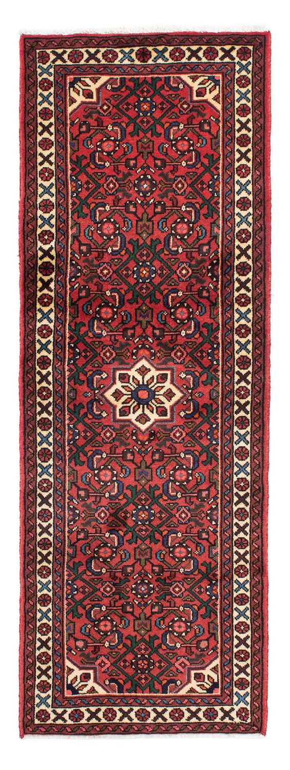 Tapis de couloir Tapis persan - Nomadic - 203 x 70 cm - rouge foncé