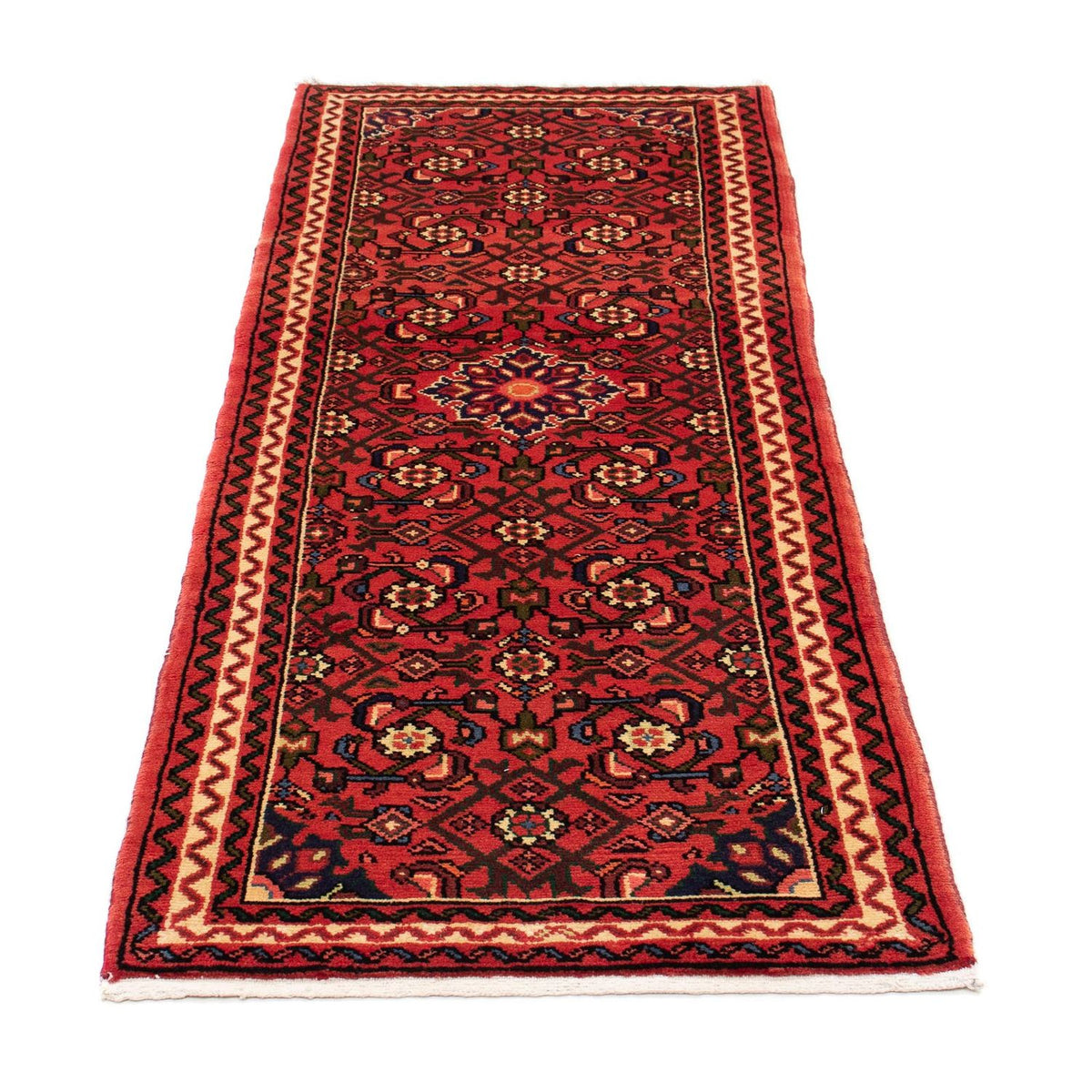 Tapis de couloir Tapis persan - Nomadic - 193 x 70 cm - rouge foncé