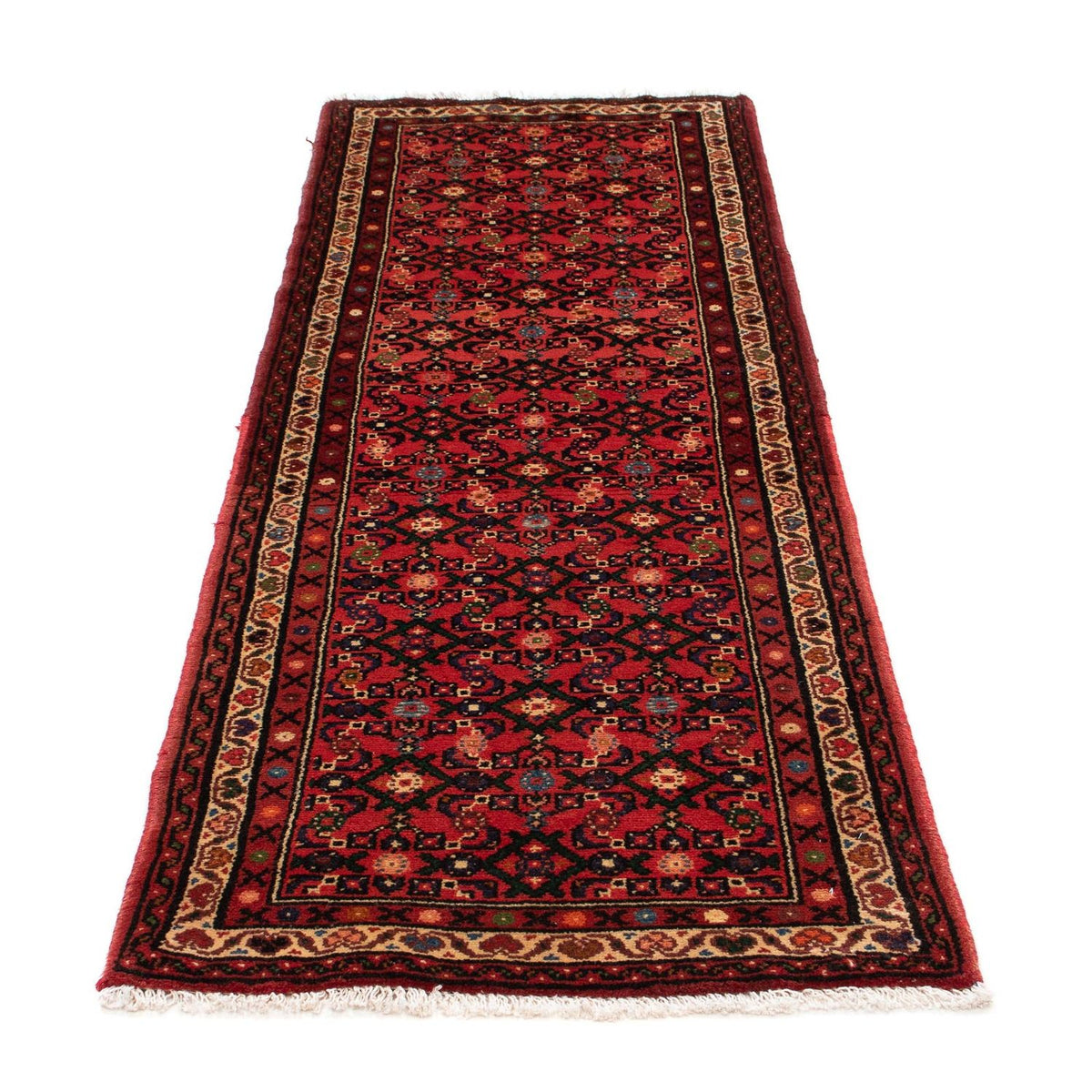 Tapis de couloir Tapis persan - Nomadic - 205 x 70 cm - rouge foncé