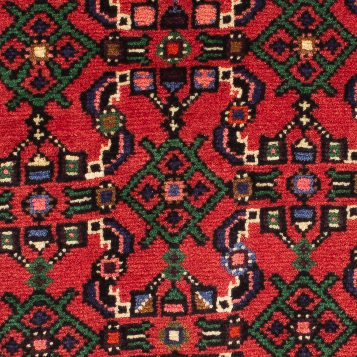 Tapis de couloir Tapis persan - Nomadic - 200 x 80 cm - rouge foncé