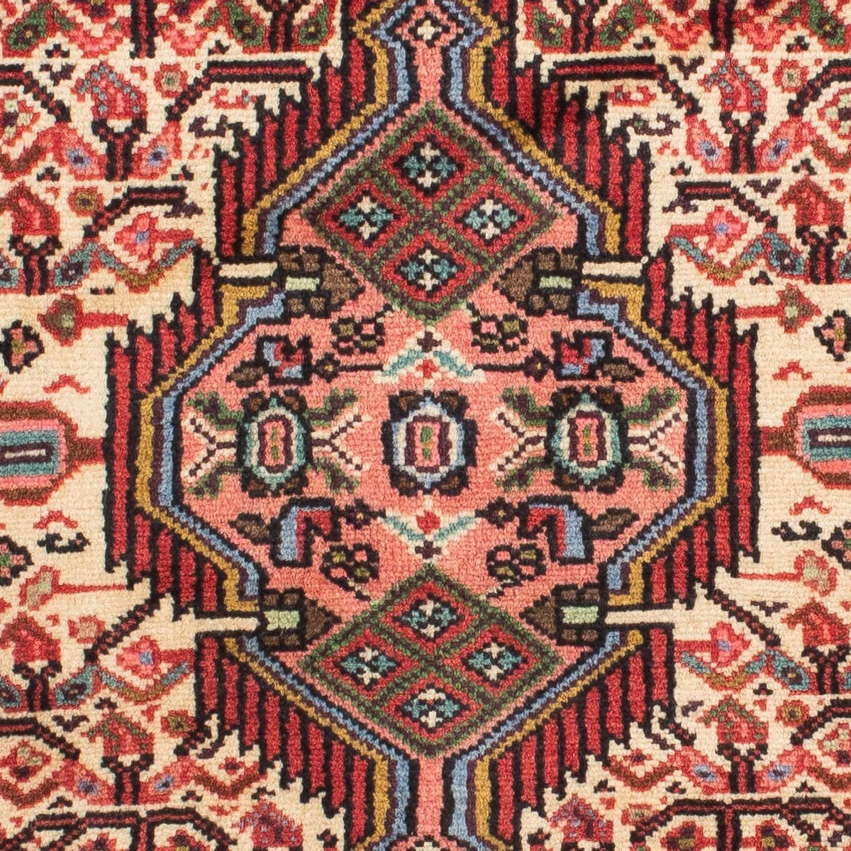 Tapis de couloir Tapis persan - Nomadic - 217 x 85 cm - rouge clair