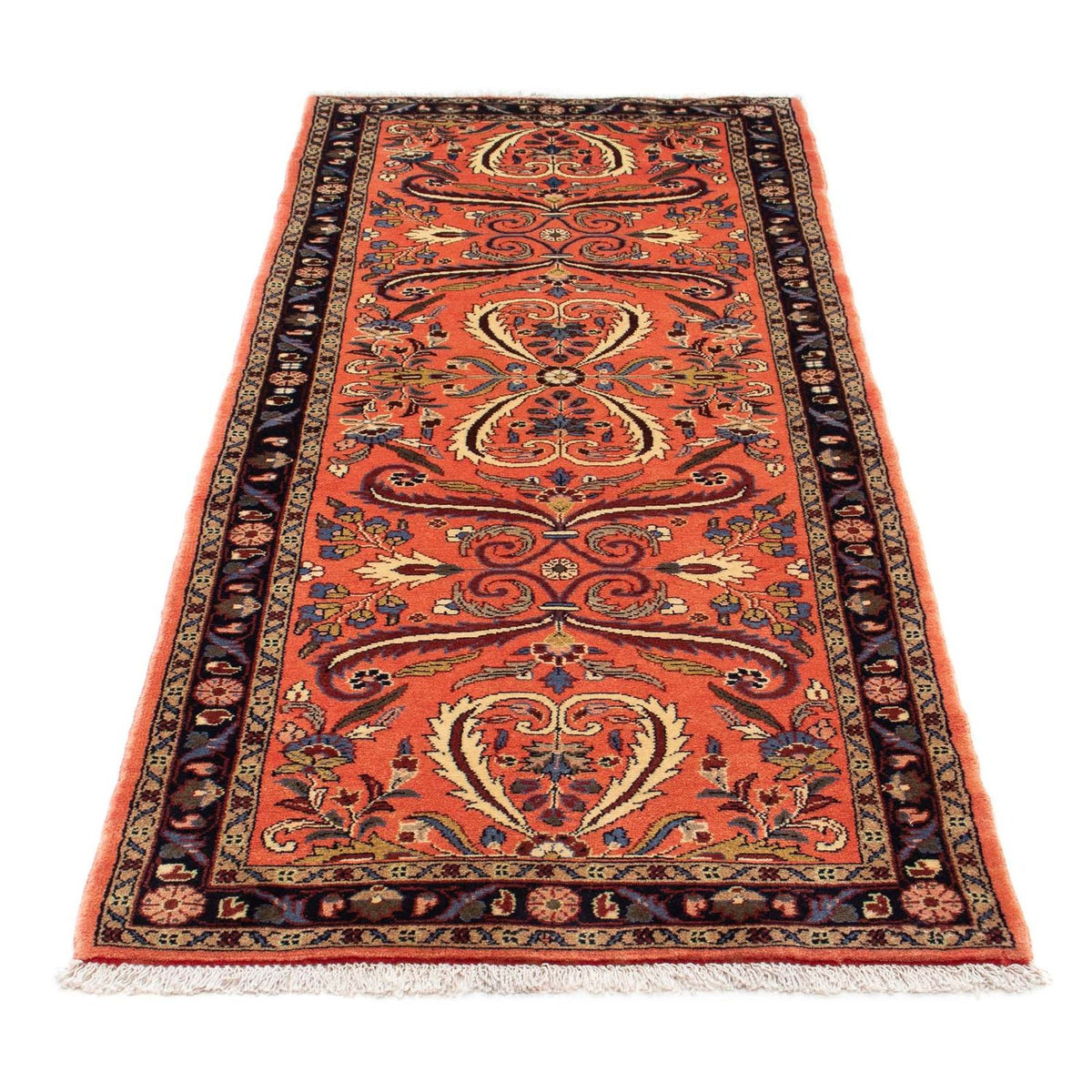 Tapis de couloir Tapis persan - Nomadic - 220 x 83 cm - rouge clair