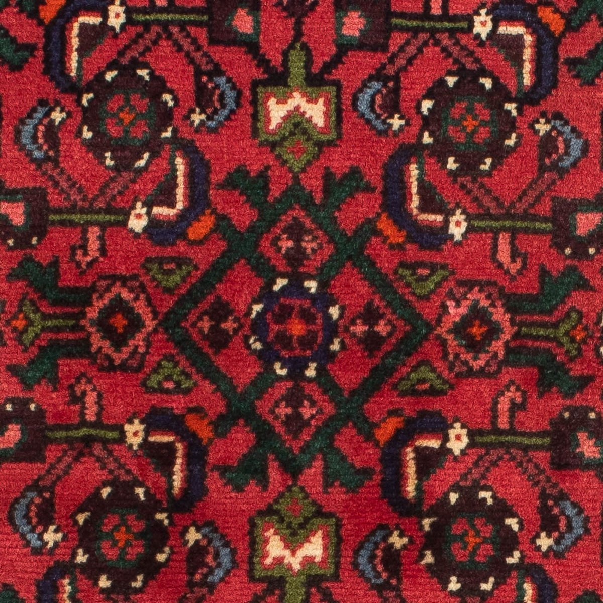 Tapis de couloir Tapis persan - Nomadic - 198 x 75 cm - rouge foncé
