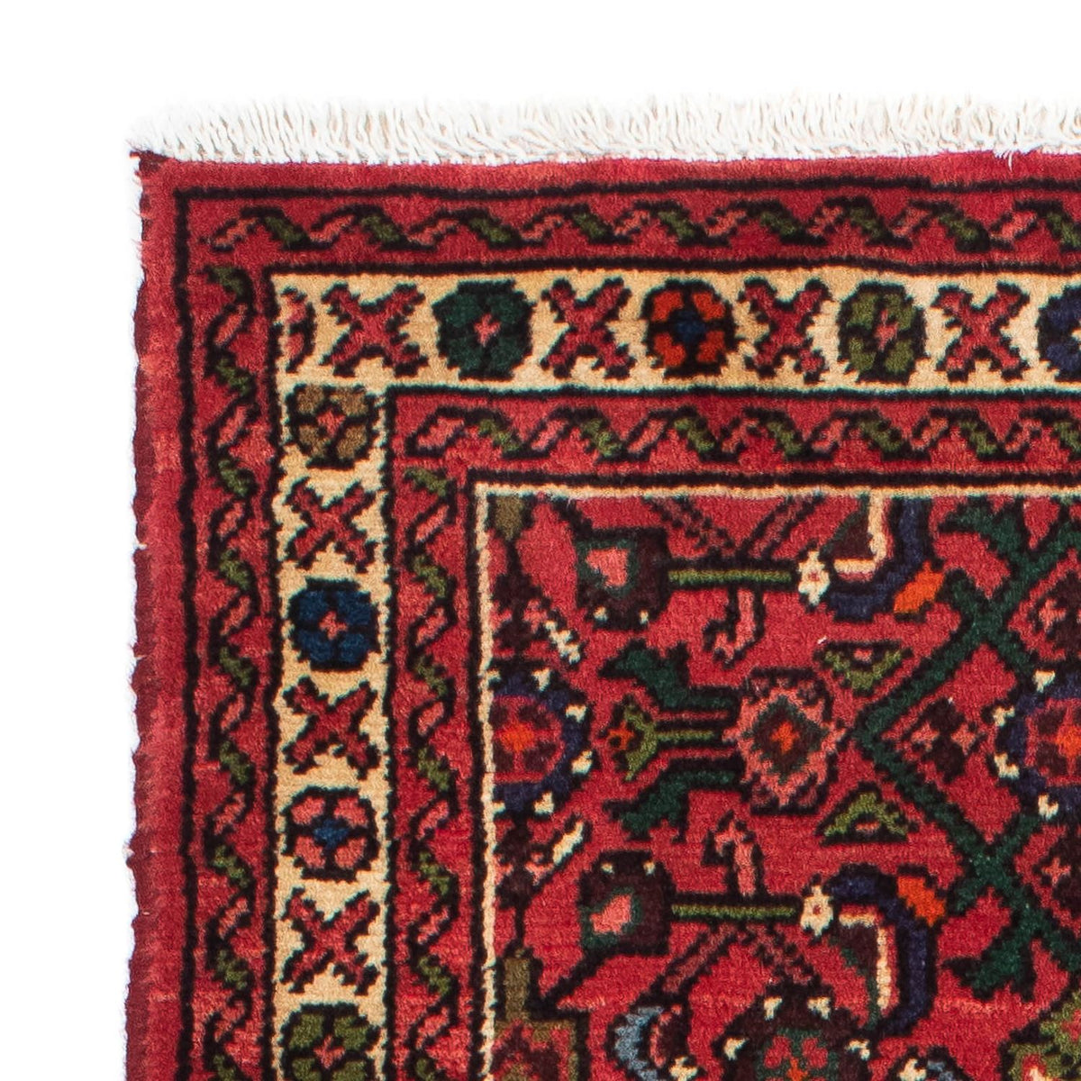 Tapis de couloir Tapis persan - Nomadic - 198 x 75 cm - rouge foncé