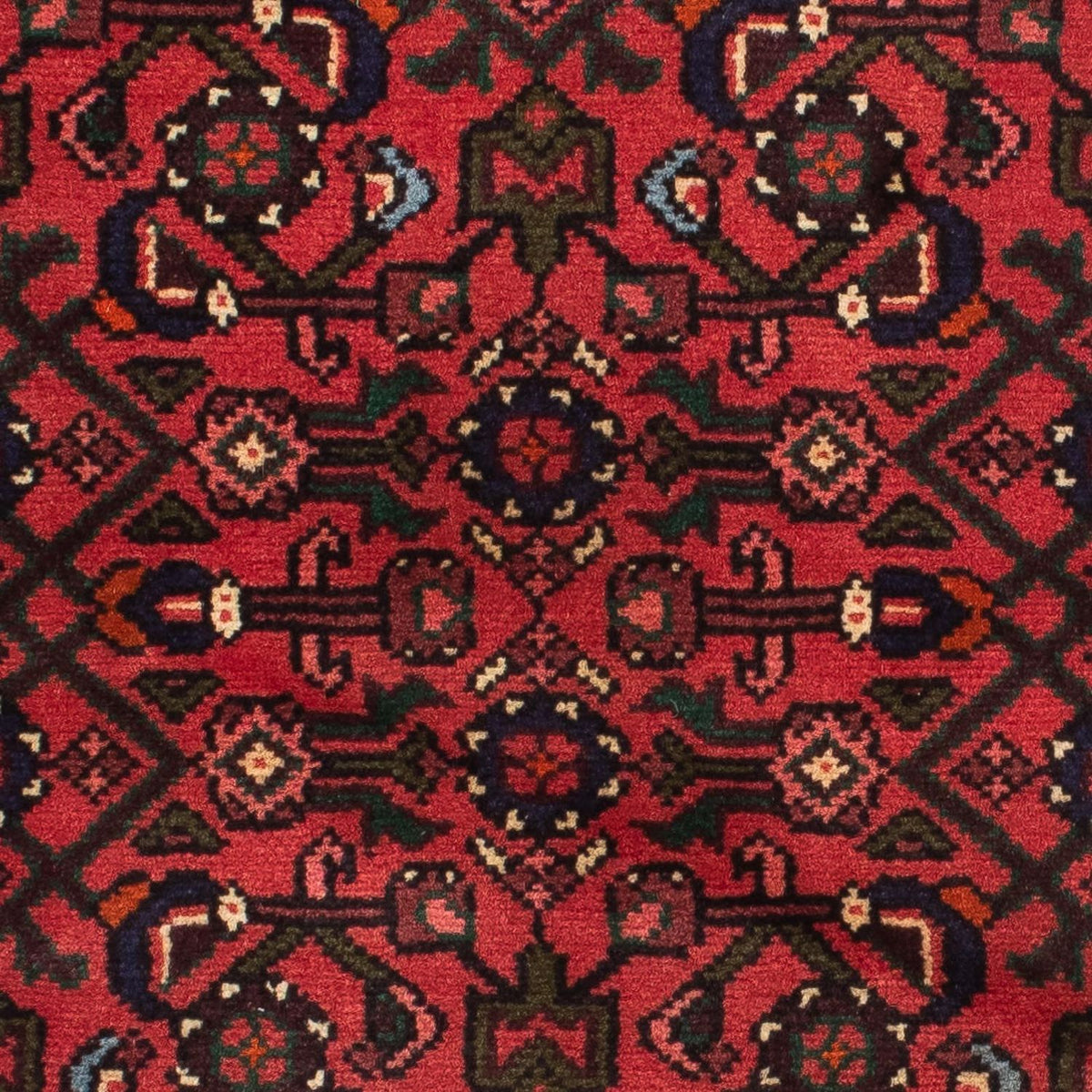 Tapis de couloir Tapis persan - Nomadic - 195 x 75 cm - rouge foncé