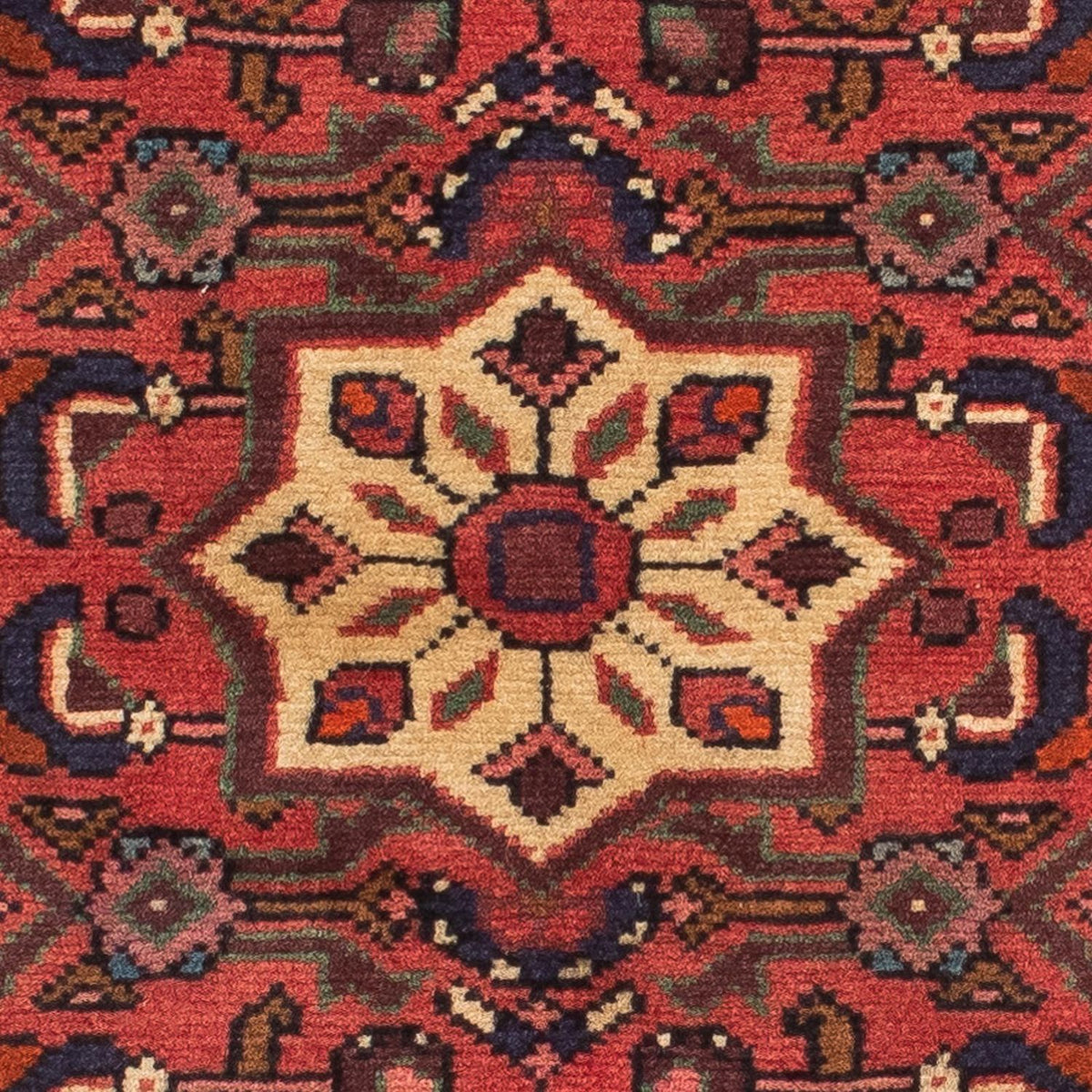 Tapis de couloir Tapis persan - Nomadic - 192 x 70 cm - rouge foncé