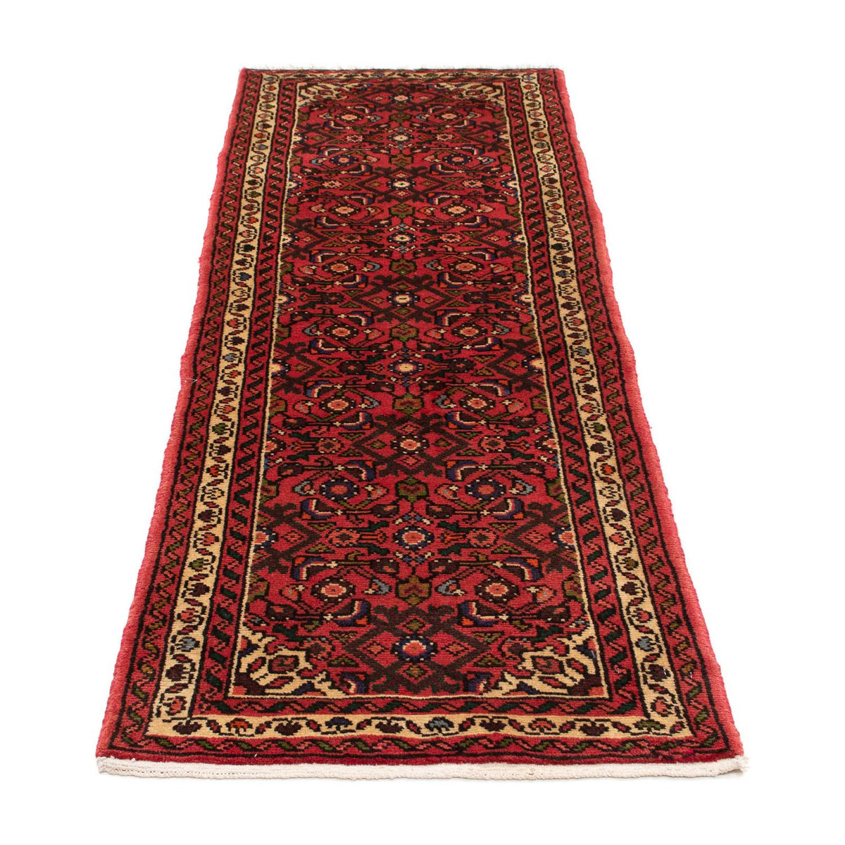Tapis de couloir Tapis persan - Nomadic - 190 x 67 cm - rouge foncé
