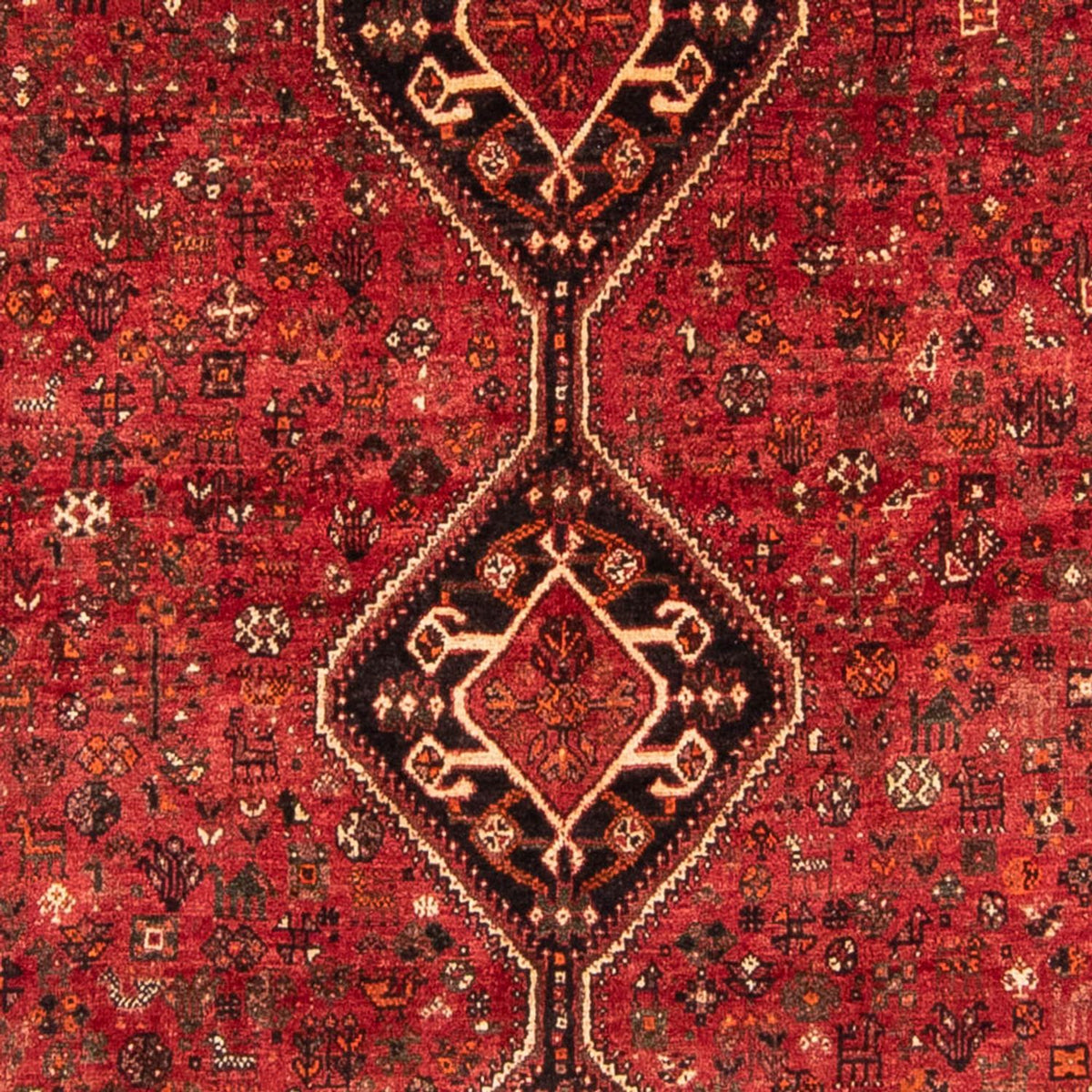 Tapis persan - Nomadic - 320 x 230 cm - rouge foncé