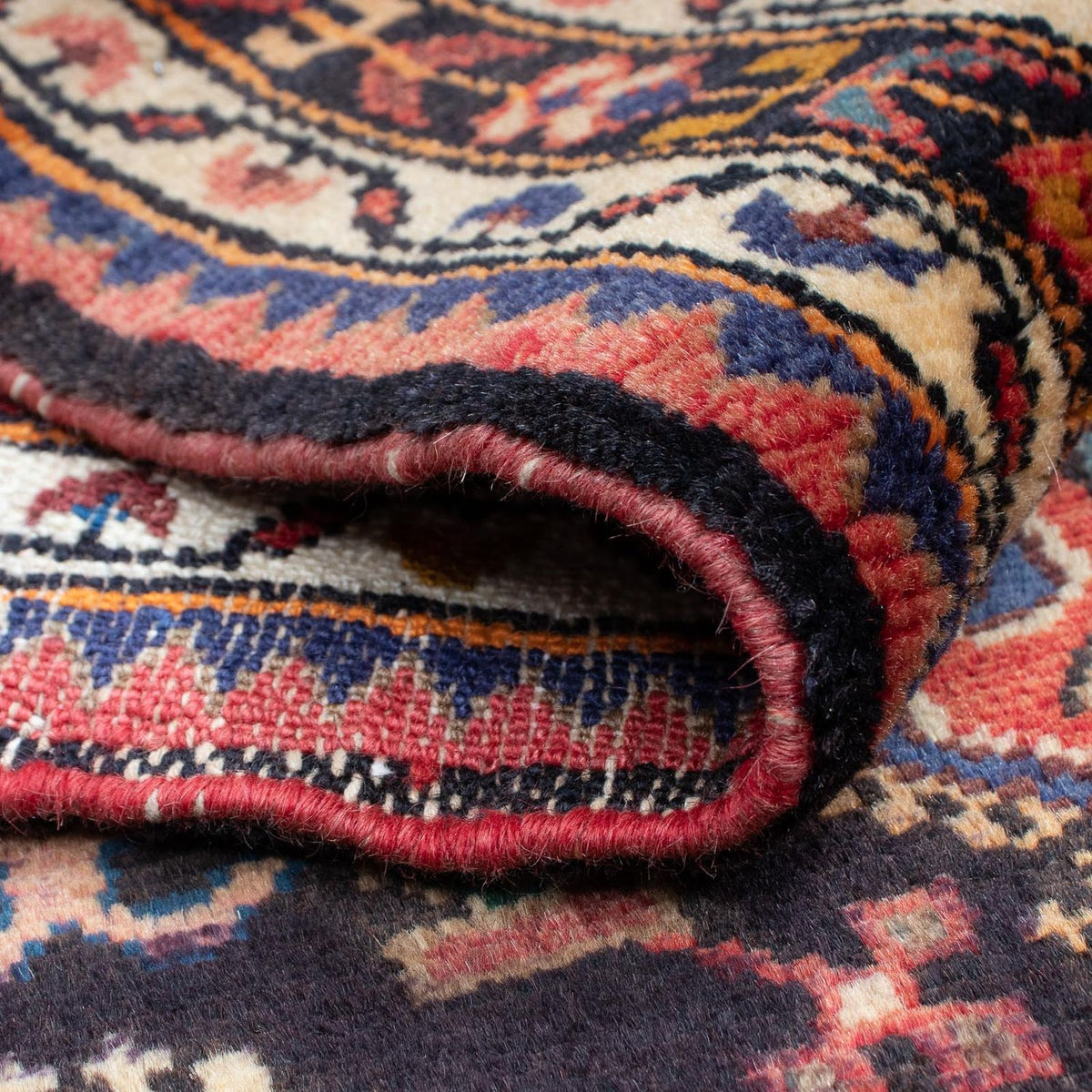 Tapis persan - Nomadic - 130 x 85 cm - bleu foncé