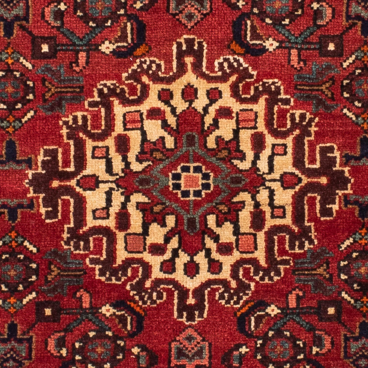 Tapis persan - Nomadic - 162 x 110 cm - rouge foncé