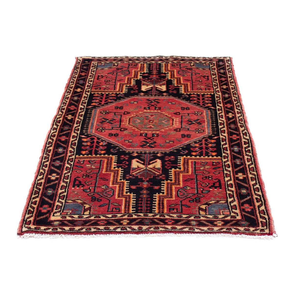 Tapis persan - Nomadic - 135 x 90 cm - bleu foncé