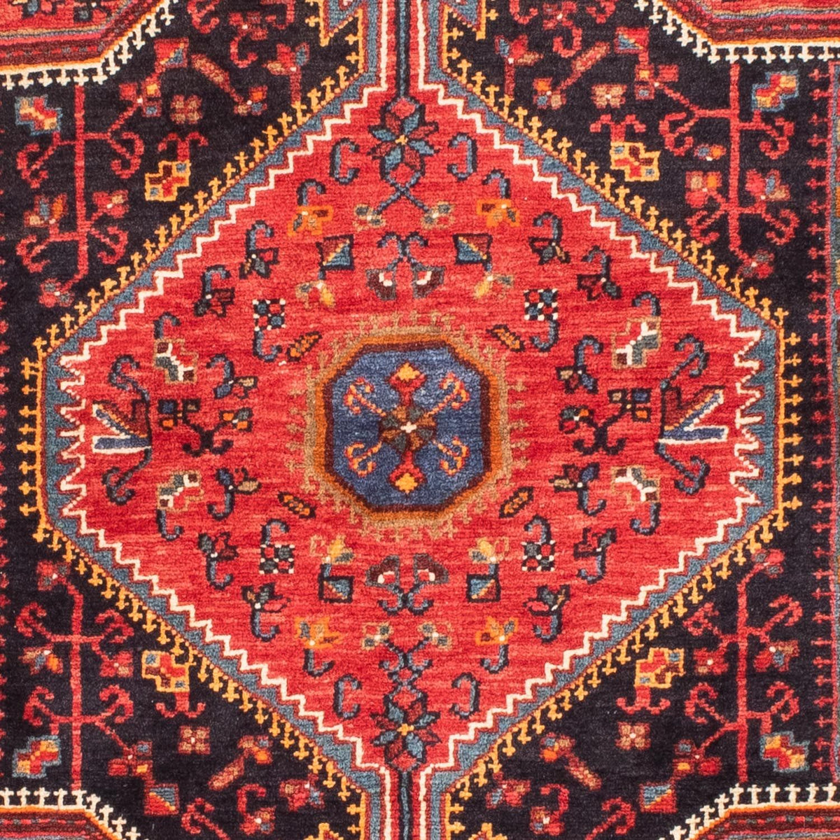 Tapis persan - Nomadic - 160 x 115 cm - rouge