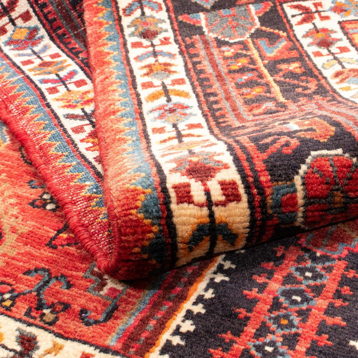 Tapis persan - Nomadic - 160 x 115 cm - rouge