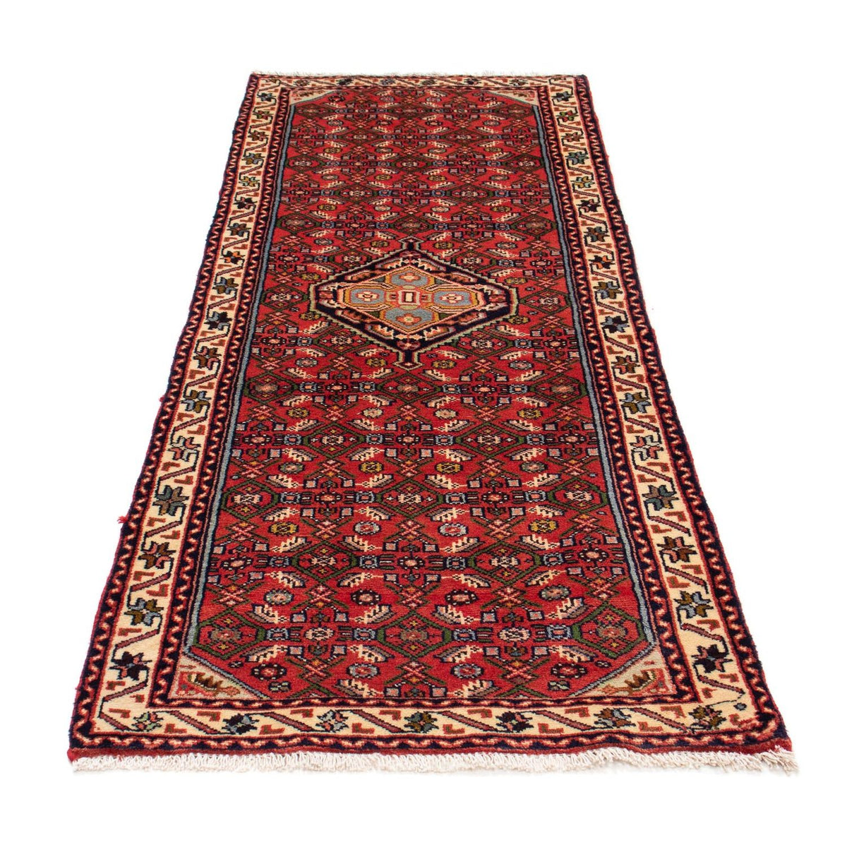 Tapis de couloir Tapis persan - Nomadic - 193 x 77 cm - rouge foncé