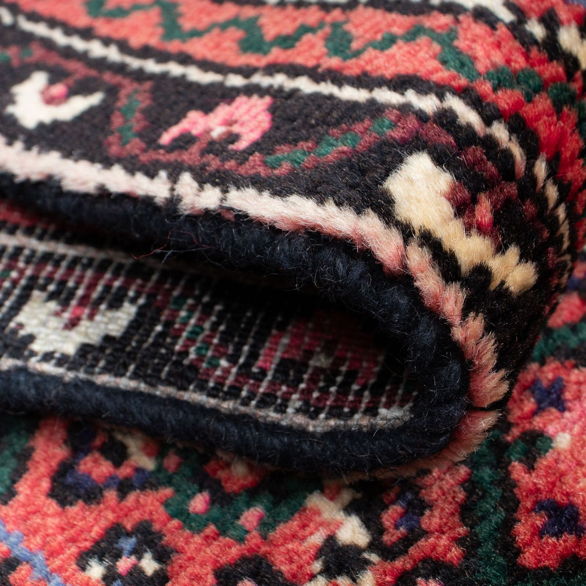 Tapis de couloir Tapis persan - Nomadic - 187 x 65 cm - rouge foncé