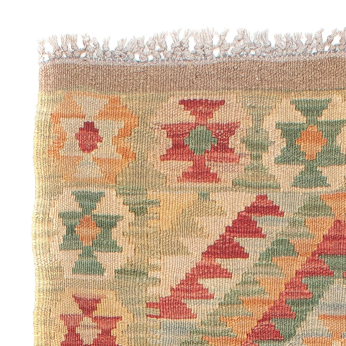 Tapis de couloir Tapis Kelim - Splash - 194 x 63 cm - multicolore