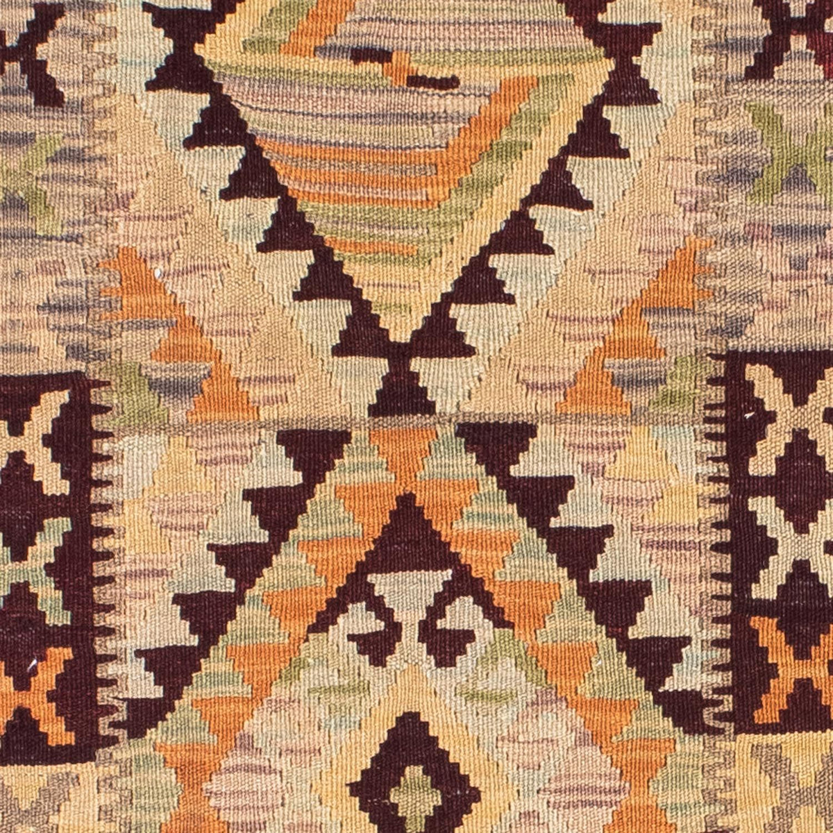 Tapis de couloir Tapis Kelim - Oriental - 200 x 69 cm - beige