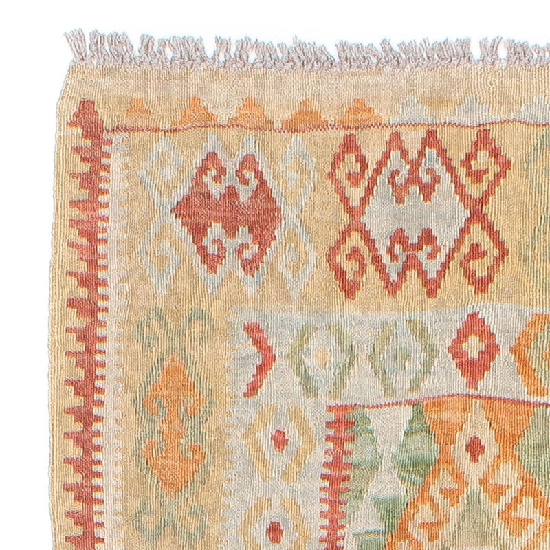 Tapis de couloir Tapis Kelim - Splash - 287 x 83 cm - multicolore