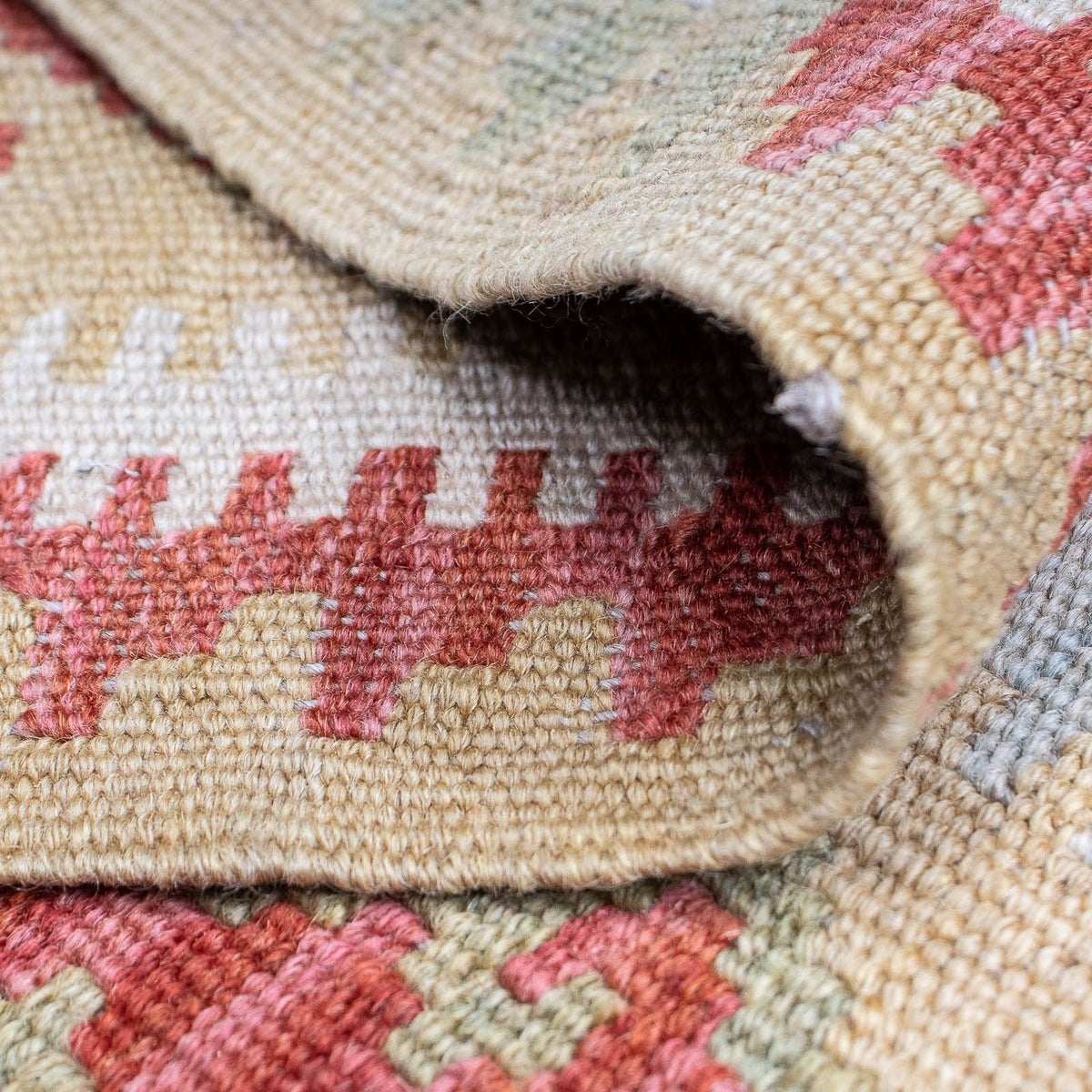 Tapis de couloir Tapis Kelim - Splash - 287 x 83 cm - multicolore