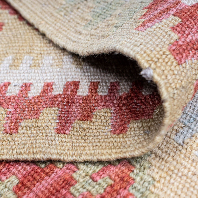 Tapis de couloir Tapis Kelim - Splash - 287 x 83 cm - multicolore