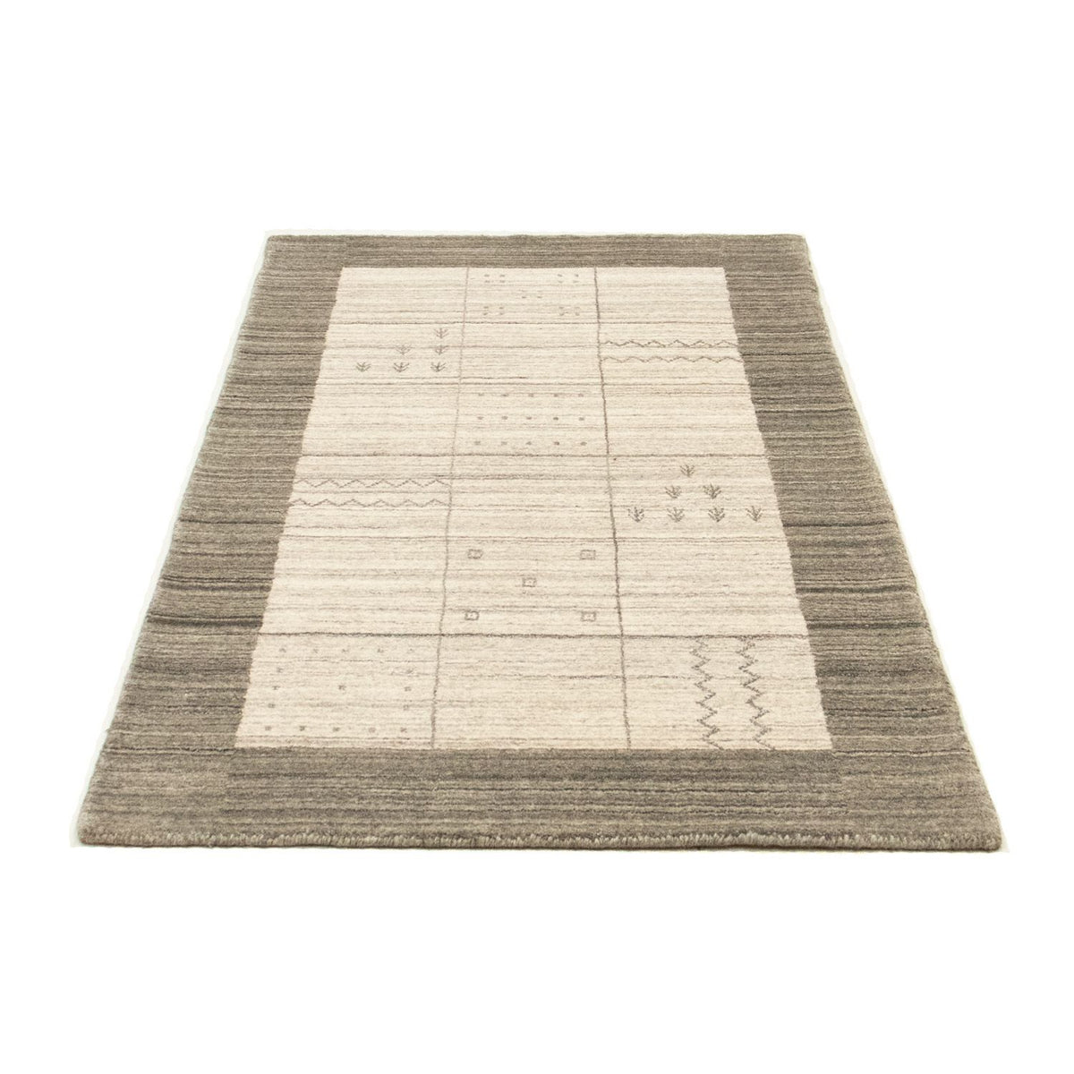 Tapis vintage - 160 x 90 cm - argent