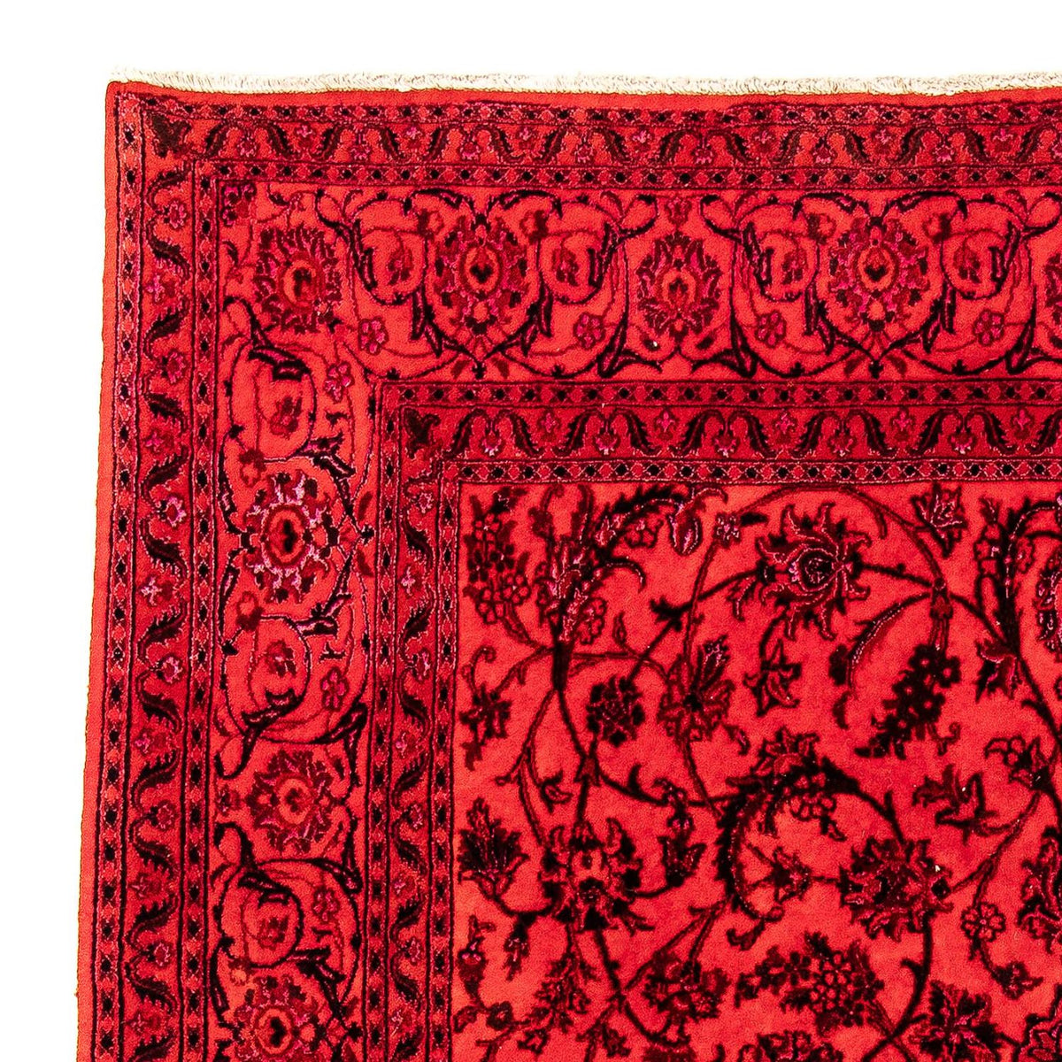 Tapis persan - Nain - 306 x 197 cm - rouge foncé