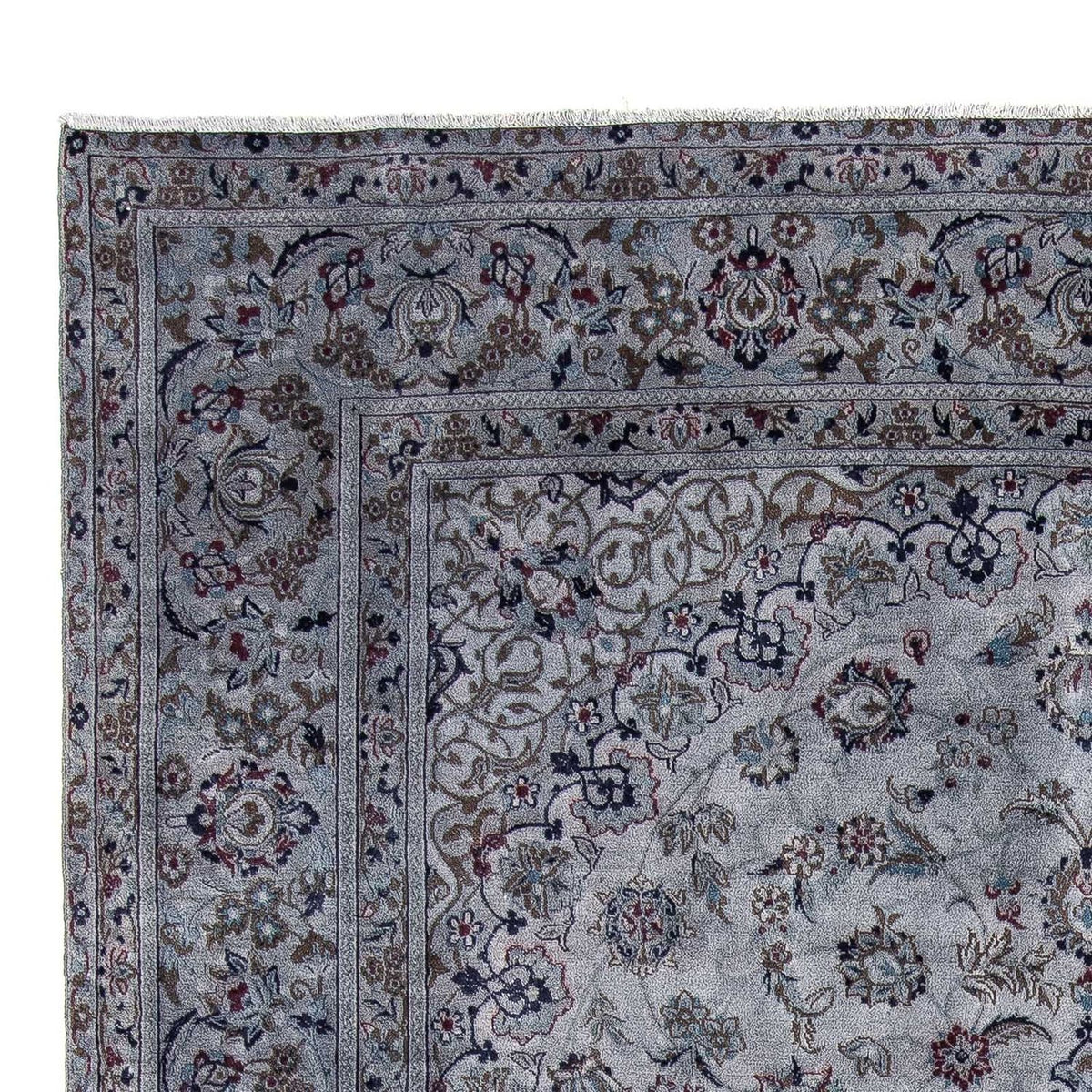 Tapis persan - Nain - 296 x 202 cm - gris