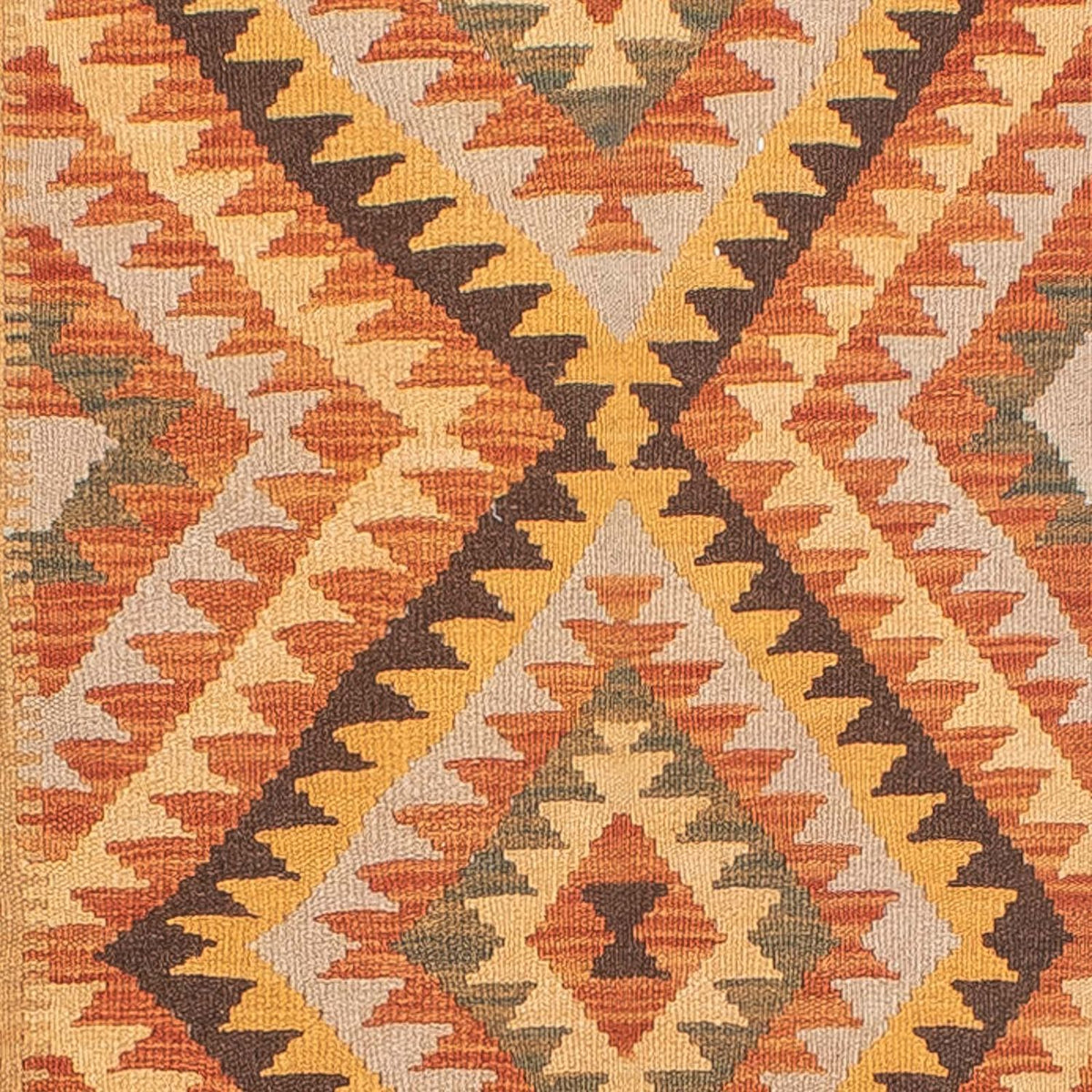Tapis de couloir Tapis Kelim - Splash - 394 x 76 cm - multicolore