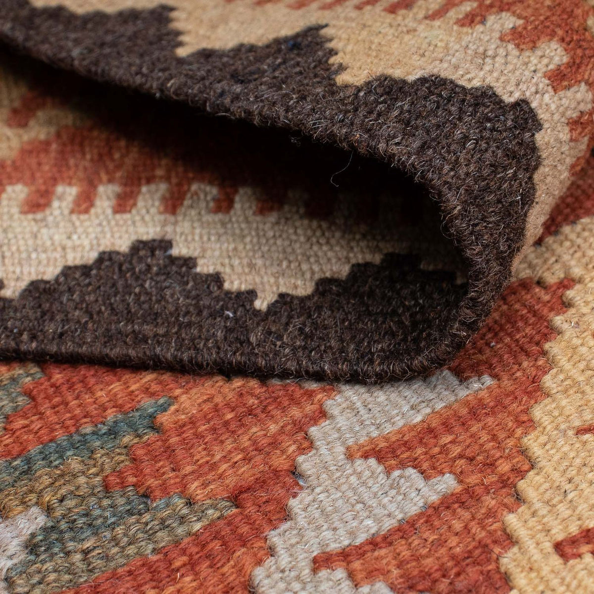 Tapis de couloir Tapis Kelim - Splash - 394 x 76 cm - multicolore