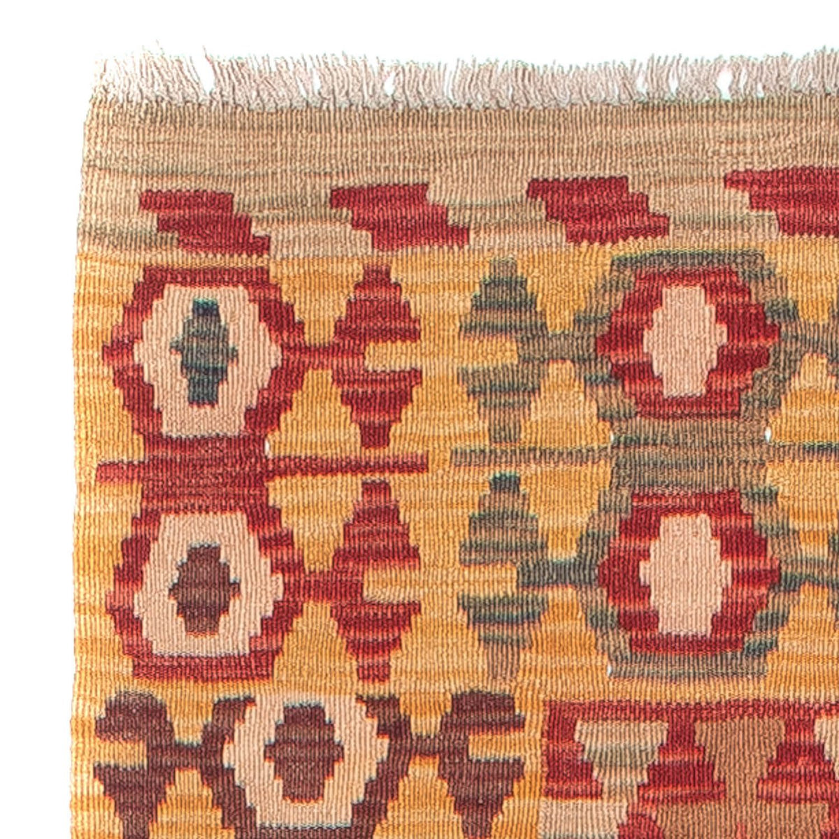 Tapis de couloir Tapis Kelim - Splash - 394 x 70 cm - multicolore