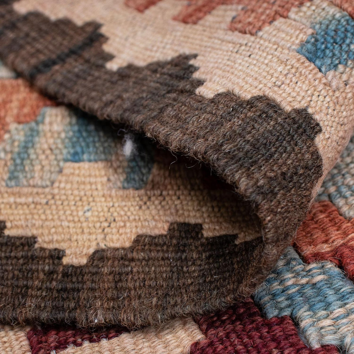 Tapis de couloir Tapis Kelim - Splash - 387 x 70 cm - multicolore