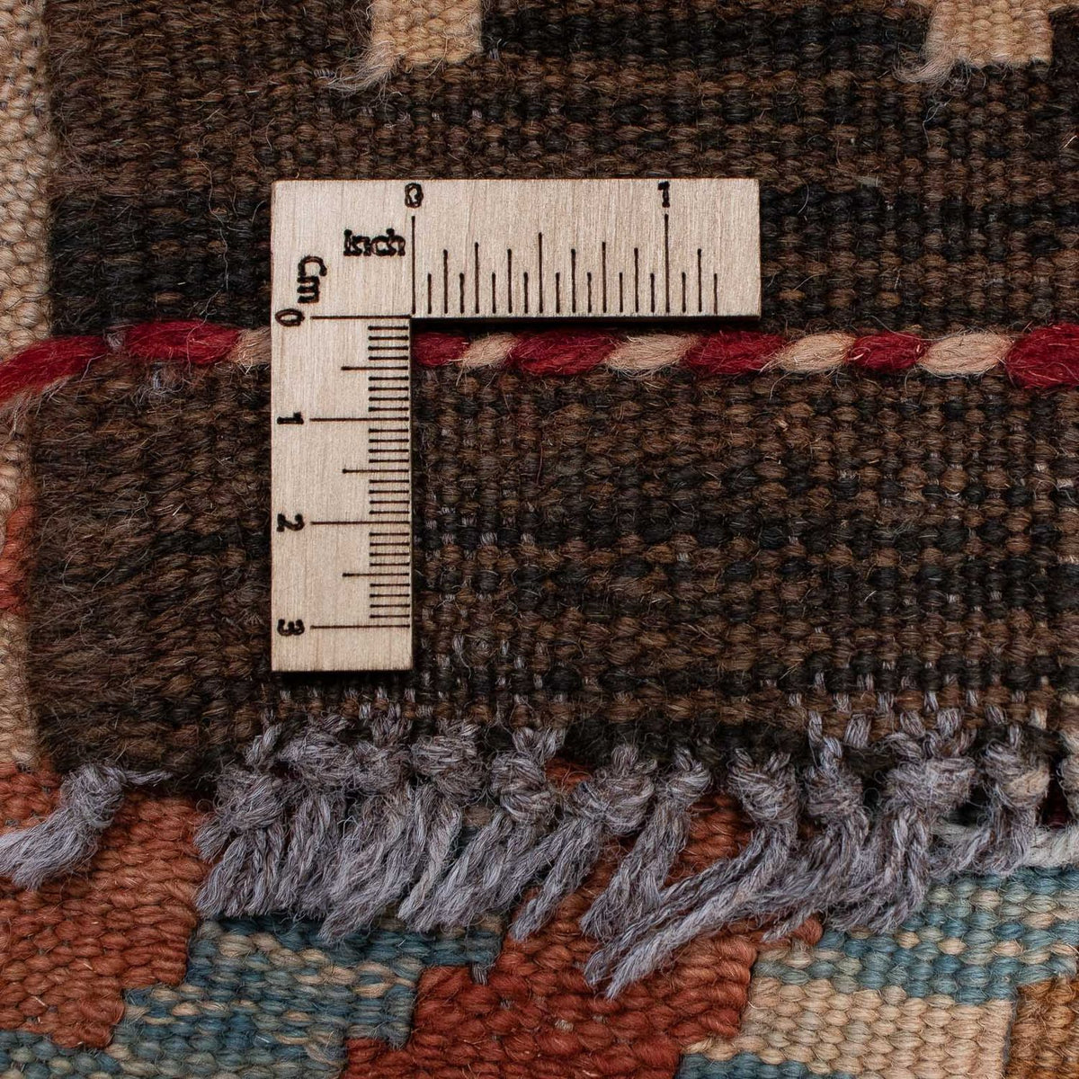 Tapis de couloir Tapis Kelim - Splash - 387 x 70 cm - multicolore