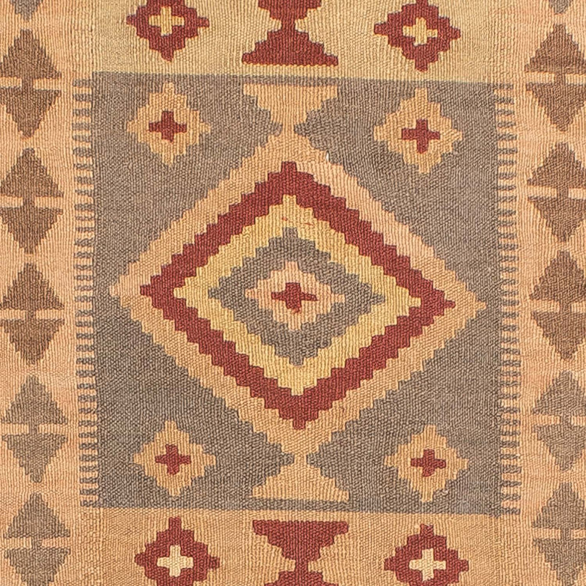 Tapis de couloir Tapis Kelim - Splash - 301 x 80 cm - marron clair