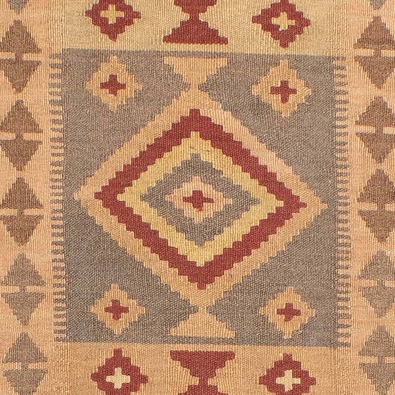 Tapis de couloir Tapis Kelim - Splash - 301 x 80 cm - marron clair