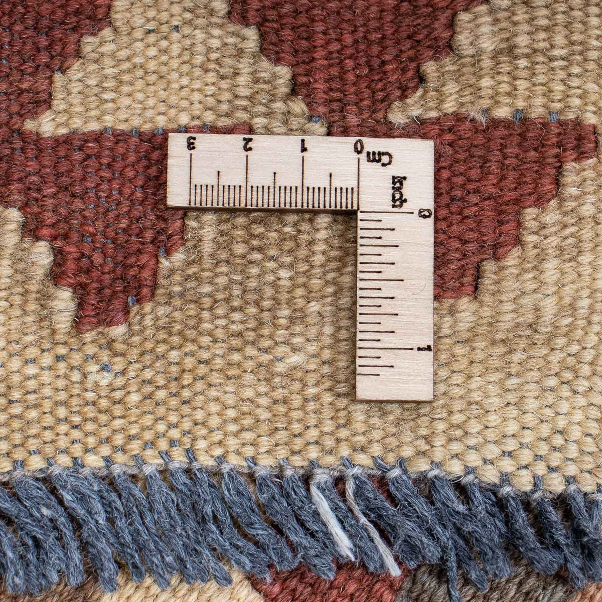 Tapis de couloir Tapis Kelim - Splash - 301 x 80 cm - marron clair