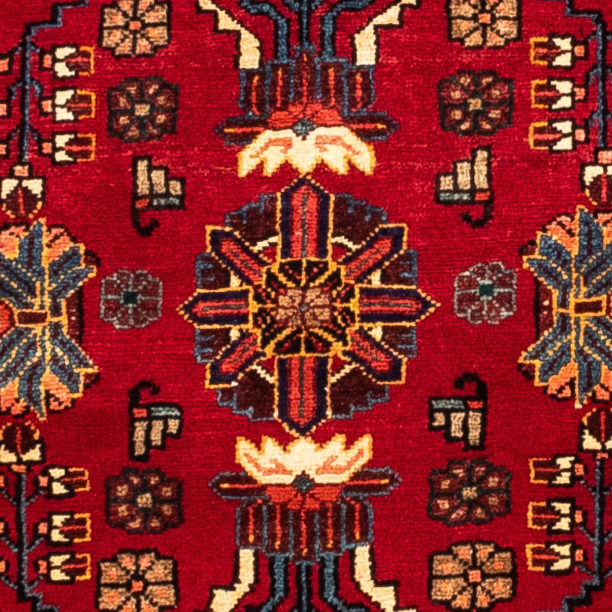Tapis persan - Nomadic - 240 x 133 cm - rouge foncé