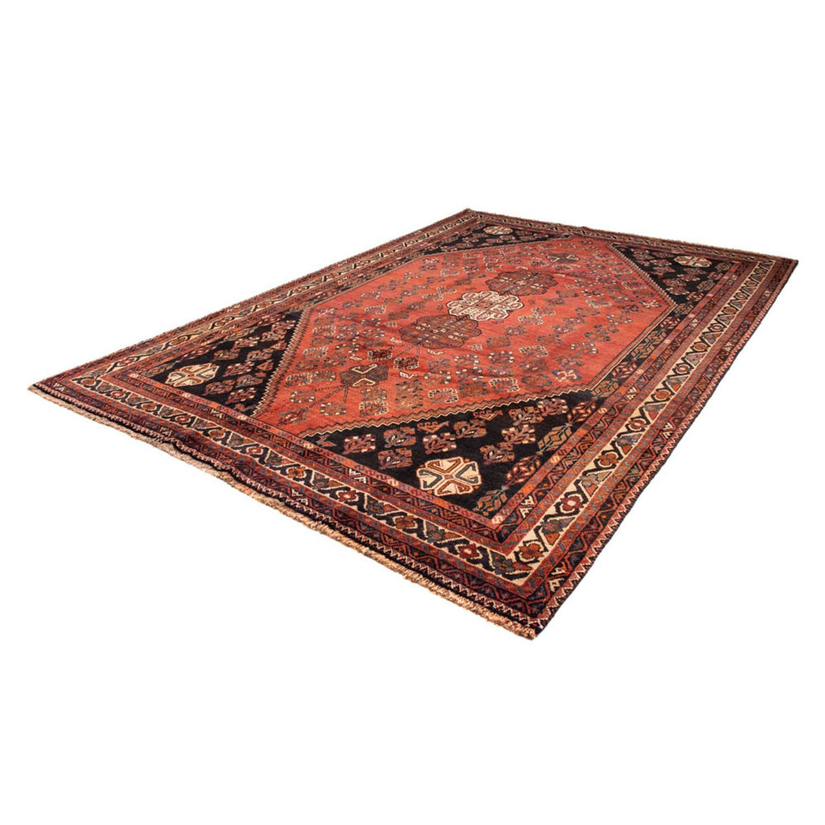 Tapis persan - Nomadic - 323 x 235 cm - rouge foncé