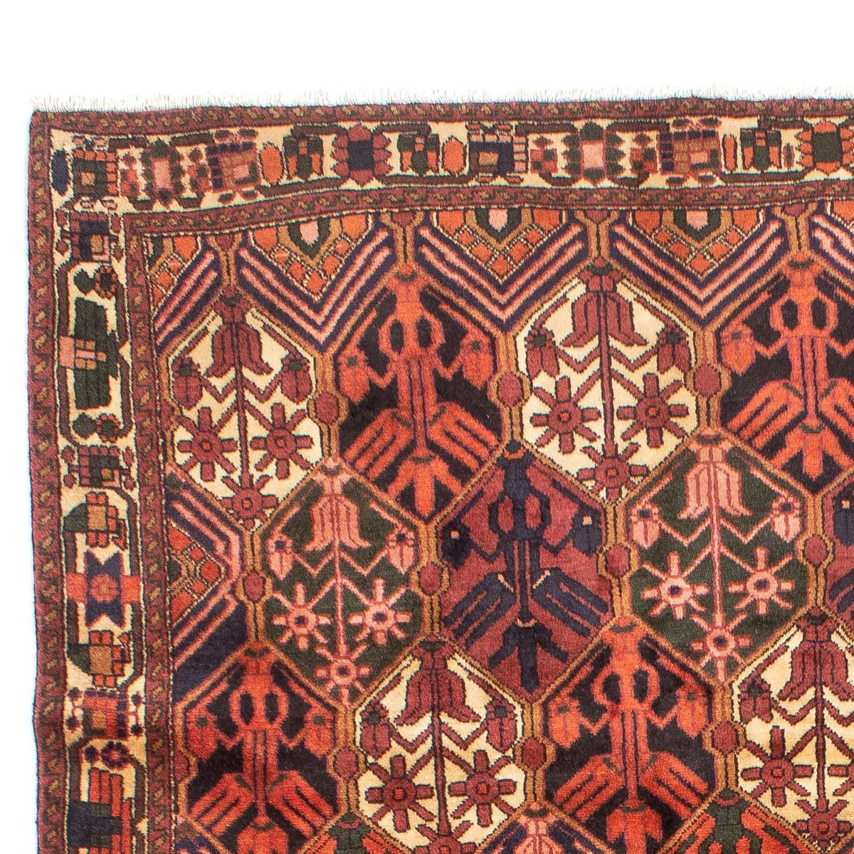 Tapis persan - Nomadic - 288 x 210 cm - rouge clair