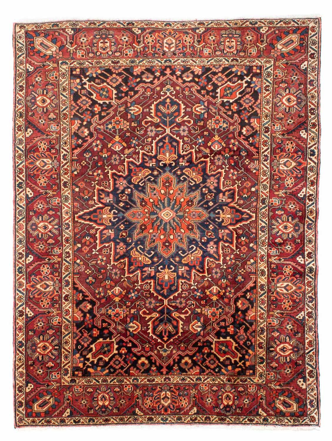 Tapis persan - Nomadic - 279 x 230 cm - rouge clair