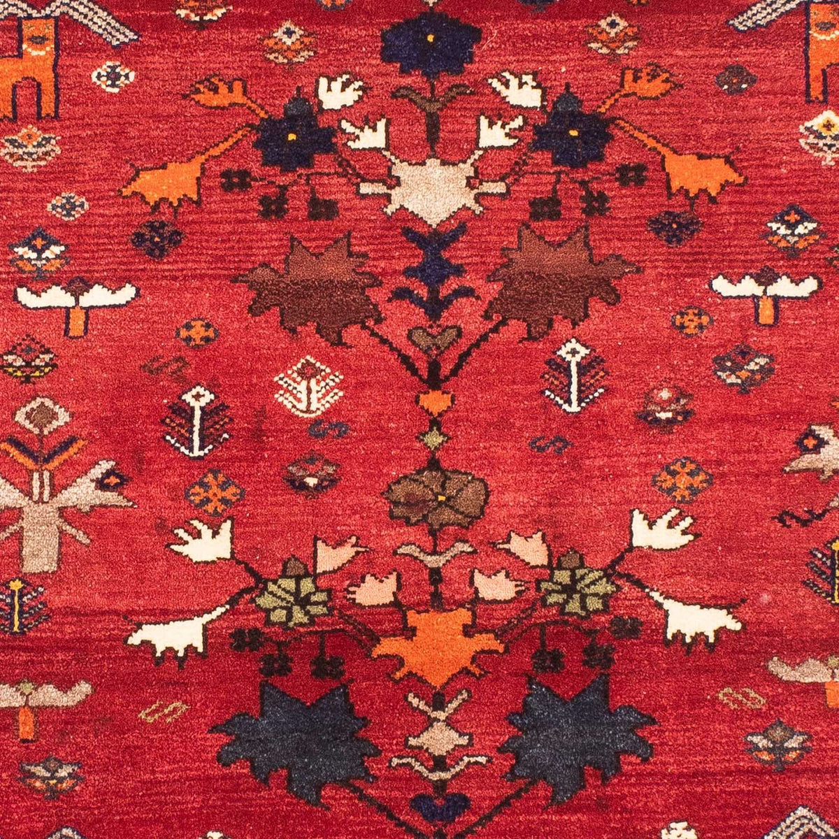 Tapis persan - Nomadic - 152 x 110 cm - rouge foncé