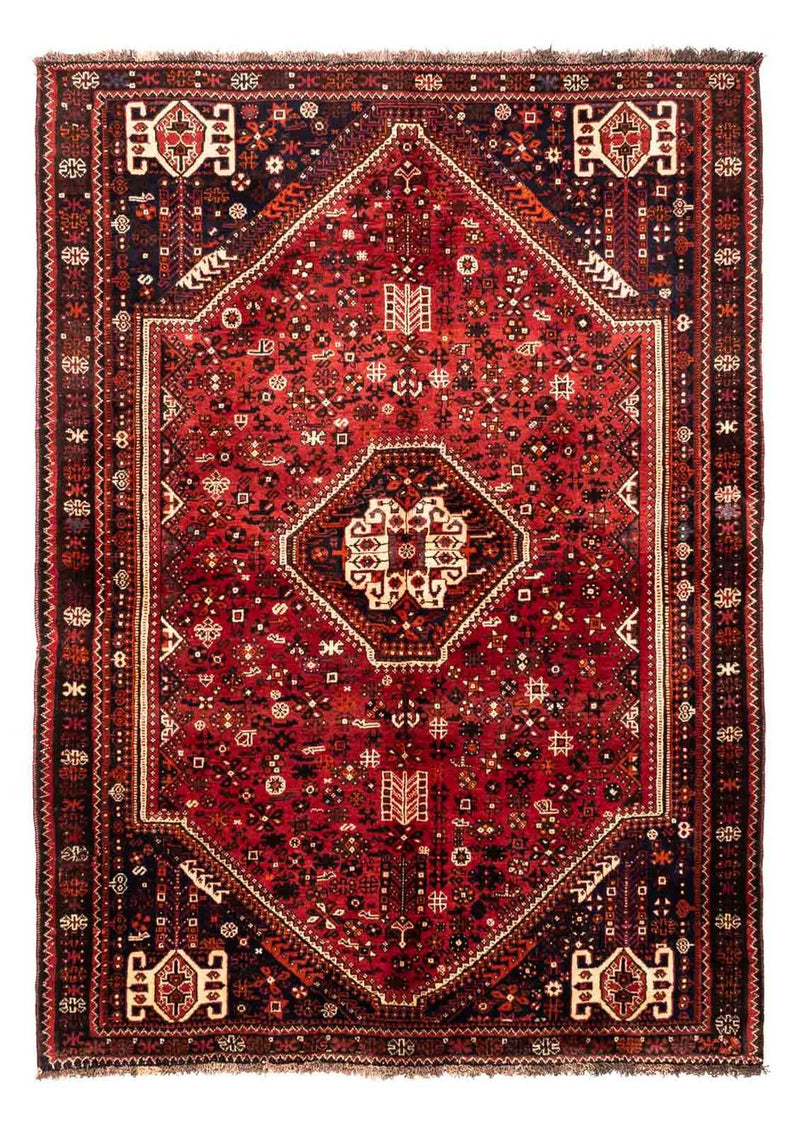 Tapis persan - Nomadic - 222 x 157 cm - rouge foncé