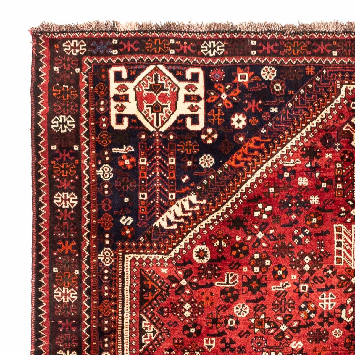 Tapis persan - Nomadic - 222 x 157 cm - rouge foncé