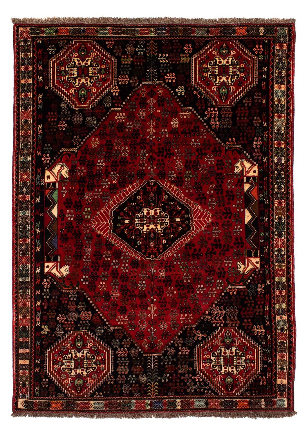 Tapis persan - Nomadic - 303 x 212 cm - rouge foncé