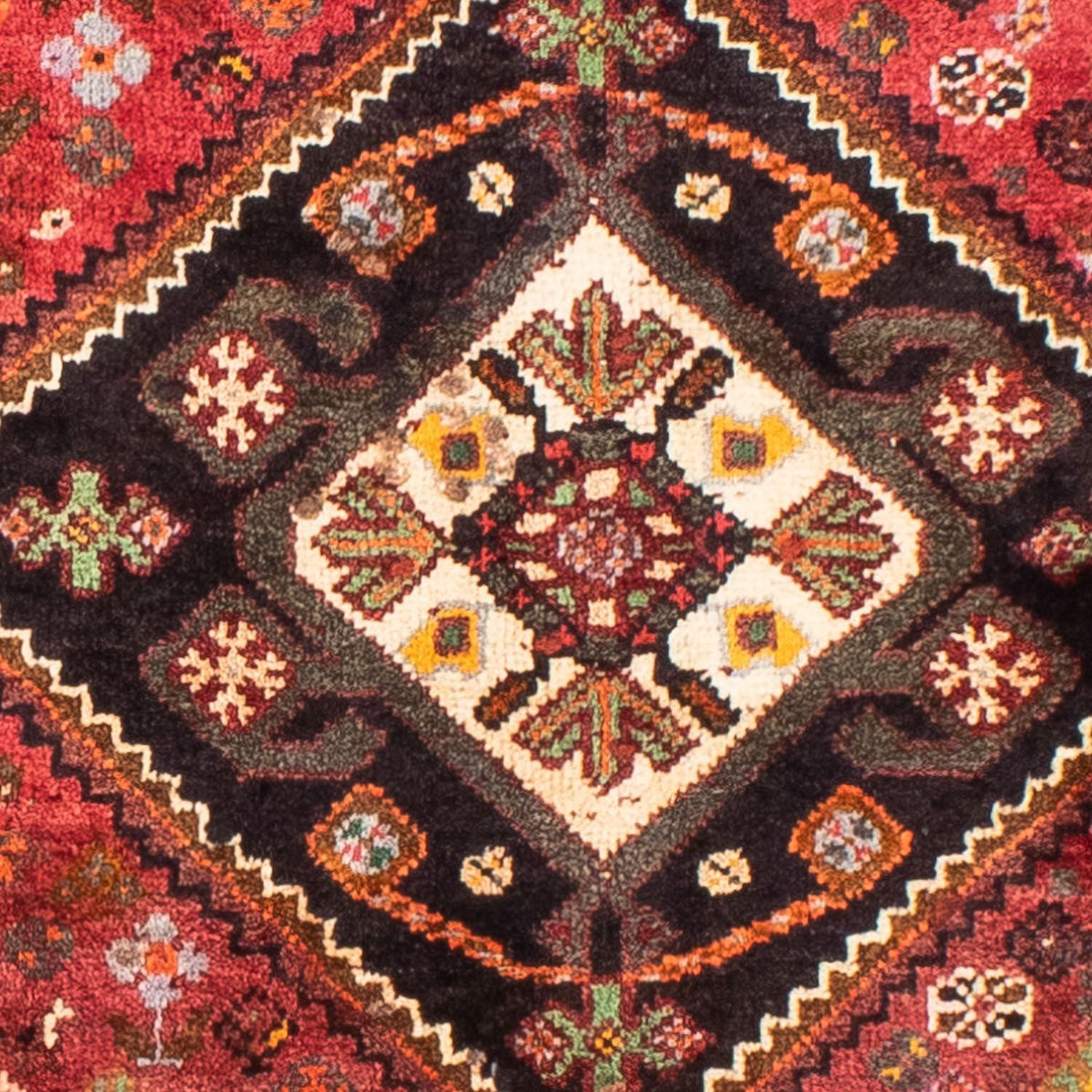Tapis persan - Nomadic - 210 x 140 cm - rouge foncé
