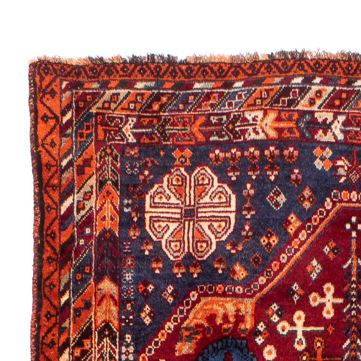 Tapis persan - Nomadic - 235 x 140 cm - rouge foncé