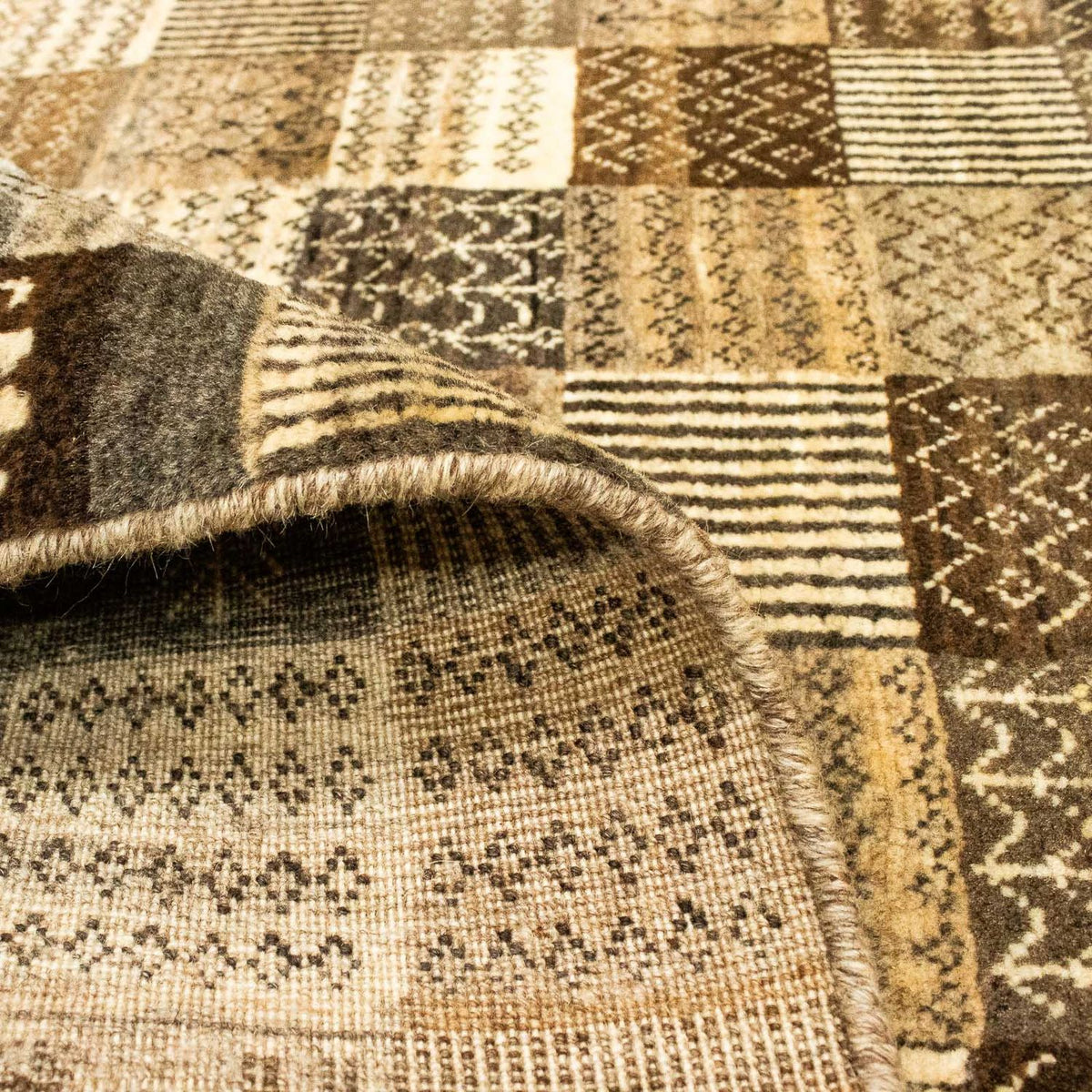 Tapis Gabbeh - Loribaft Persan - 142 x 100 cm - multicolore