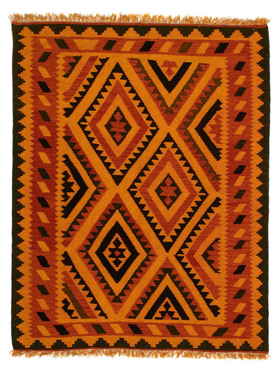 Kilim de Fars 152x195cm - marron foncé